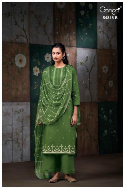 Ganga nayanshi 4818 cotton dress material wholesale